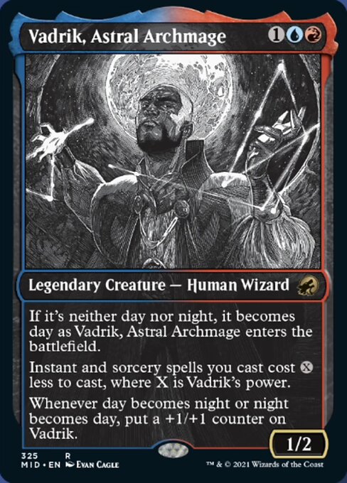 Vadrik, Astral Archmage (Showcase) (Innistrad: Midnight Hunt) Near Mint Foil