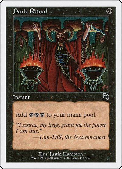 Dark Ritual (Promos: Deckmasters Garfield vs Finkel) Heavy Play
