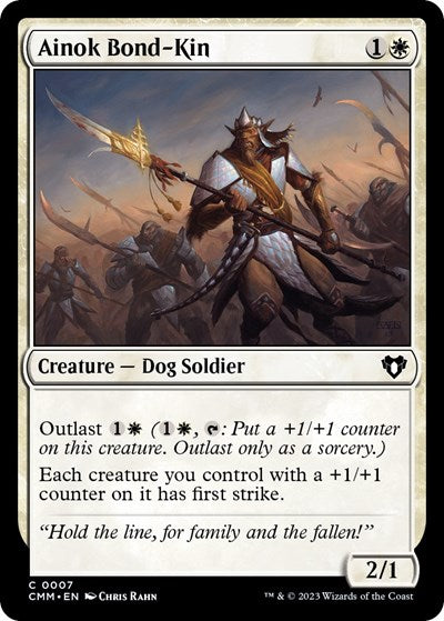 Ainok Bond-Kin (Commander Masters) Light Play Foil