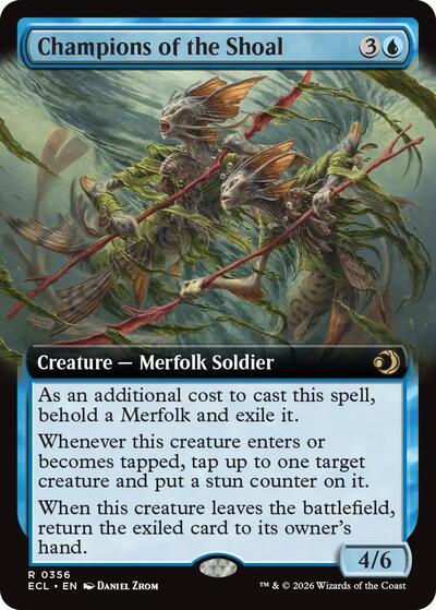 Champions of the Shoal (Extended Art) (Lorwyn Eclipsed) Light Play