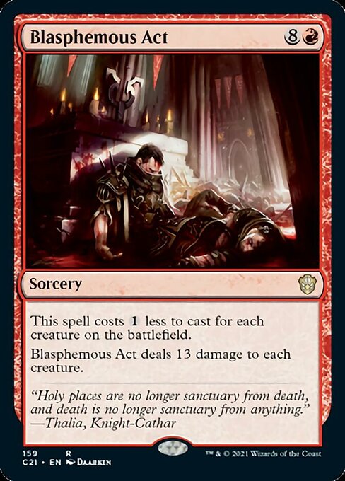 Blasphemous Act (Commander 2021 Strixhaven) Medium Play