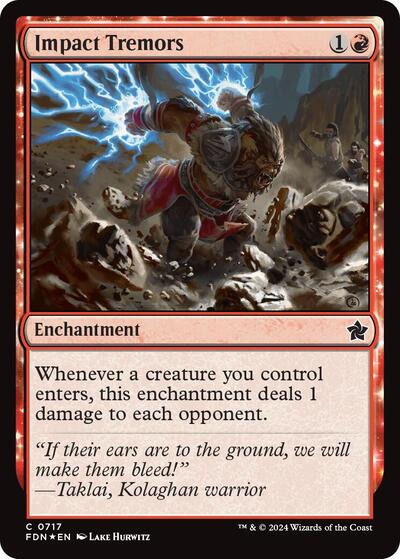 Impact Tremors (Foundations) Light Play Foil