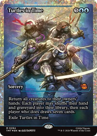 Turtles in Time (Showcase) (Fracture Foil) (Teenage Mutant Ninja Turtles) Near Mint Foil