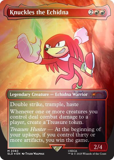 Knuckles the Echidna (Rainbow Foil) (Secret Lair) Near Mint Foil