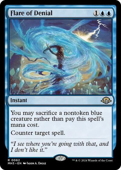 Flare of Denial (Modern Horizons 3) Medium Play Foil