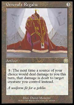 General's Regalia (Mercadian Masques) Damaged / Poor