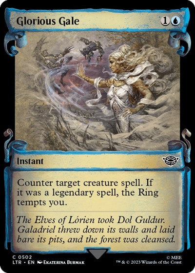 Glorious Gale (Showcase Scrolls) (Universes Beyond: The Lord of the Rings: Tales of Middle-earth) Light Play Foil