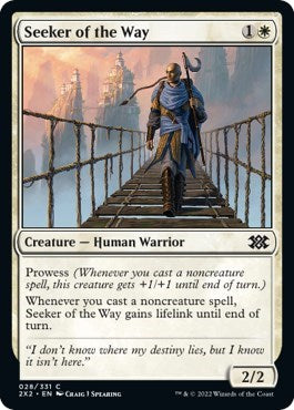 Seeker of the Way (Double Masters 2022) Medium Play Foil