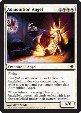 Admonition Angel (Worldwake) Light Play Foil