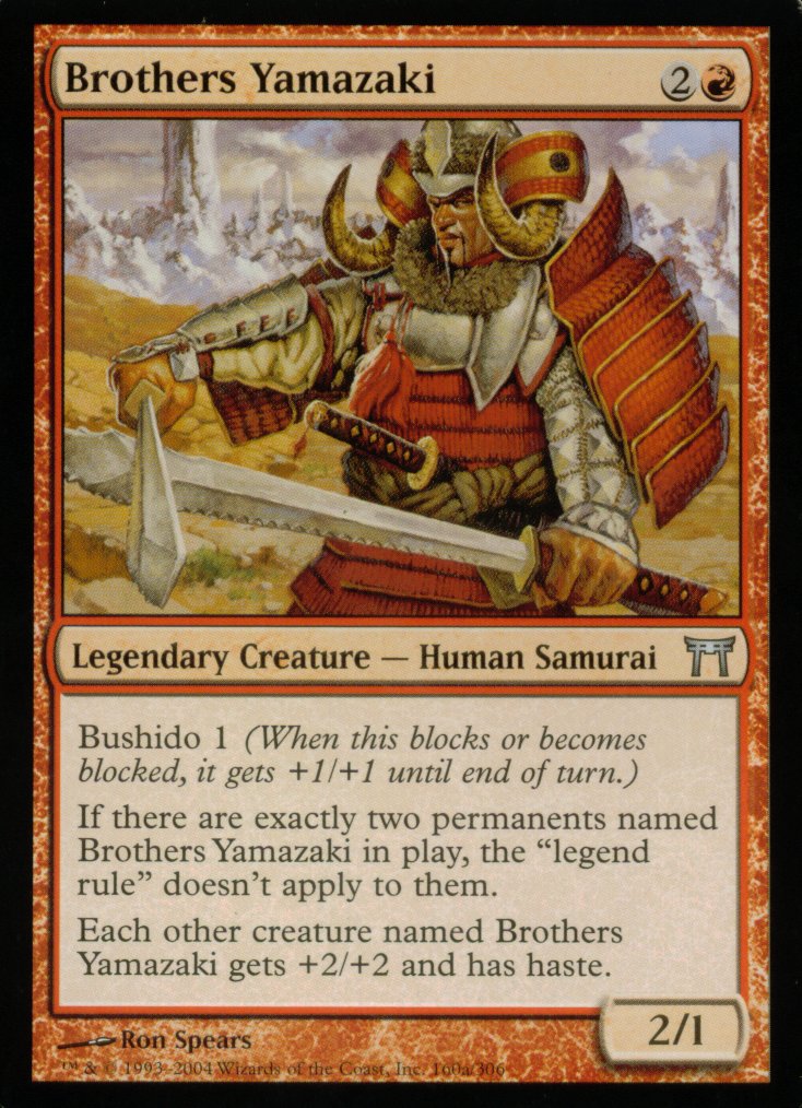 Brothers Yamazaki (A) (Champions of Kamigawa) Light Play Foil