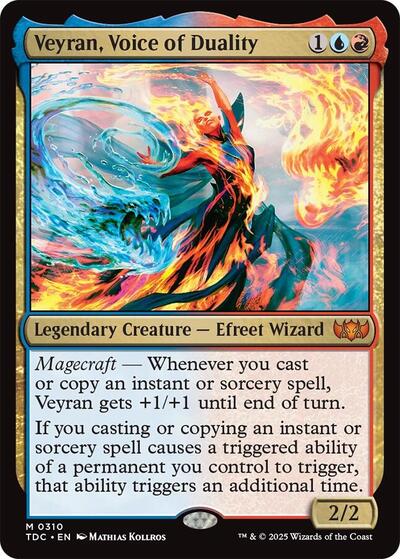 Veyran, Voice of Duality (Commander: Tarkir: Dragonstorm) Light Play