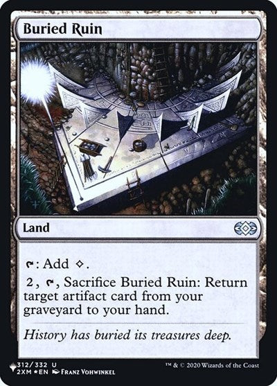Buried Ruin (Secret Lair Commander: Heads I Win, Tails You Lose) Near Mint Foil