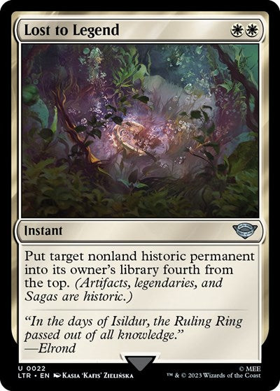 Lost to Legend (Universes Beyond: The Lord of the Rings: Tales of Middle-earth) Light Play Foil