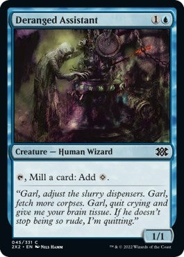 Deranged Assistant (Double Masters 2022) Light Play Foil