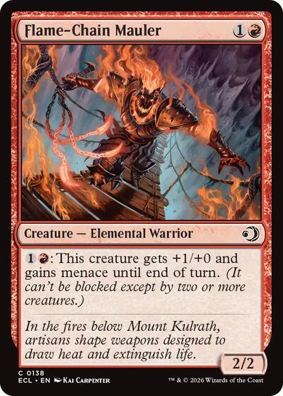 Flame-Chain Mauler (Lorwyn Eclipsed) Light Play Foil