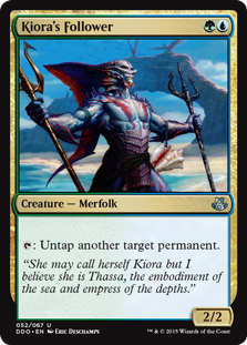 Kiora's Follower (Duel Decks: Kiora vs Elspeth) Medium Play