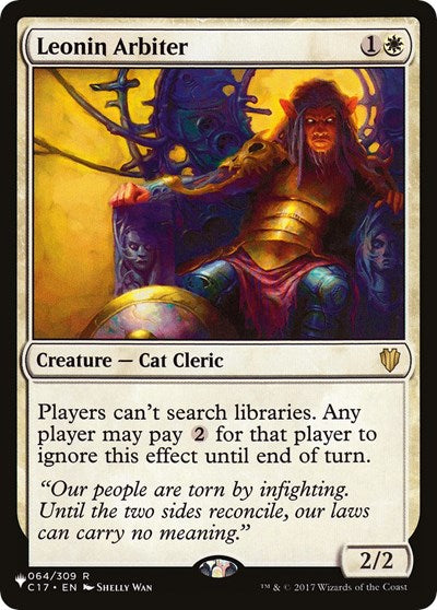 Leonin Arbiter (The List) Light Play
