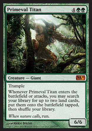 Primeval Titan (Magic 2011 Core Set) Medium Play