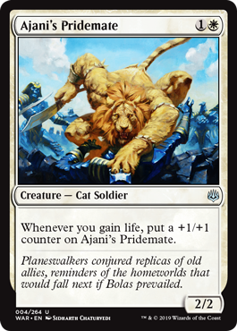 Ajani's Pridemate (War of the Spark) Light Play Foil