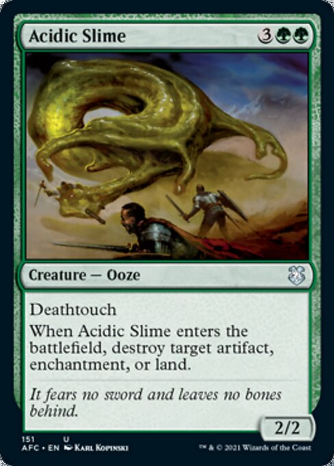 Acidic Slime (Commander 2021 Forgotten Realms) Light Play