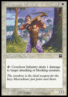 Crossbow Infantry (Mercadian Masques) Light Play