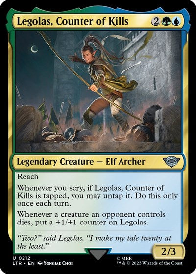 Legolas, Counter of Kills (Universes Beyond: The Lord of the Rings: Tales of Middle-earth) Near Mint Foil