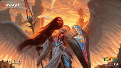 Magic Grand Prix 2018 Playmat: Copenhagen Lyra Dawnbringer (Magic Promotional Playmats) New