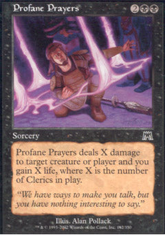 Profane Prayers (Onslaught) Light Play Foil