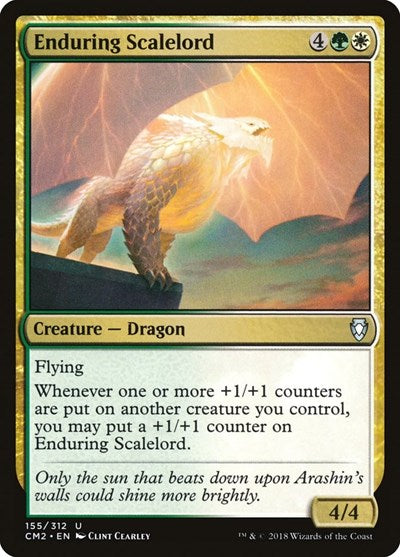 Enduring Scalelord (Commander Anthology Volume II) Light Play