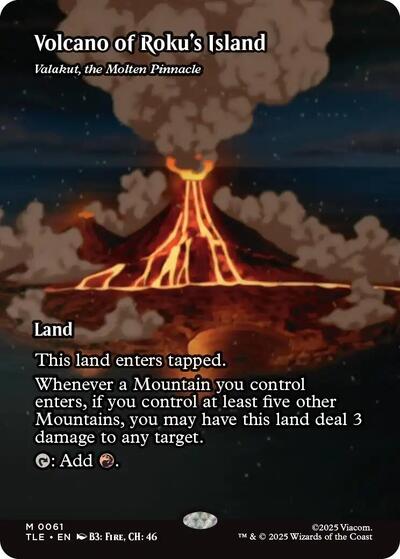 Volcano of Roku's Island - Valakut, the Molten Pinnacle (Avatar: The Last Airbender: Eternal-Legal) Light Play