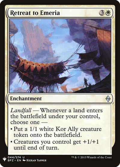 Retreat to Emeria (Mystery Booster) Near Mint