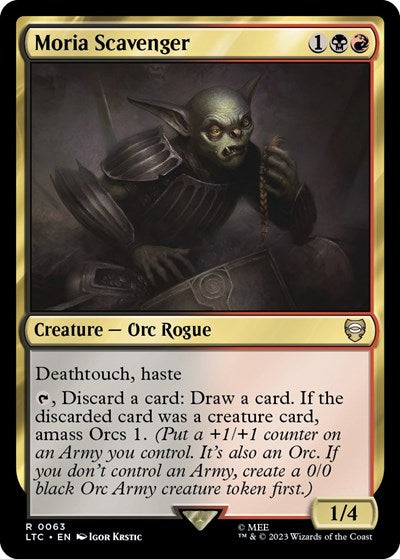 Moria Scavenger (Commander: The Lord of the Rings: Tales of Middle-earth) Light Play
