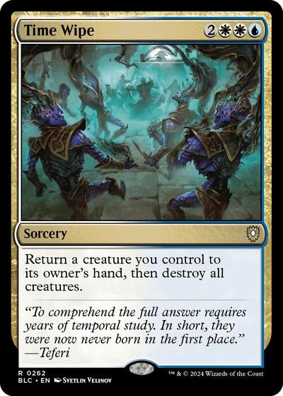 Time Wipe (Commander: Bloomburrow) Light Play