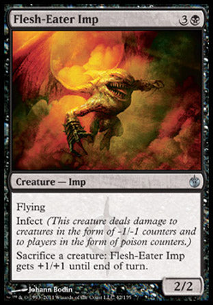 Flesh-Eater Imp (Mirrodin Besieged) Medium Play Foil