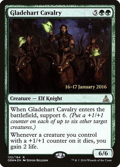 Gladehart Cavalry (Promos: Prerelease Cards) Medium Play Foil