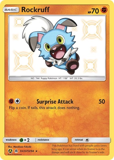 Rockruff (Hidden Fates: Shiny Vault) Near Mint Holofoil
