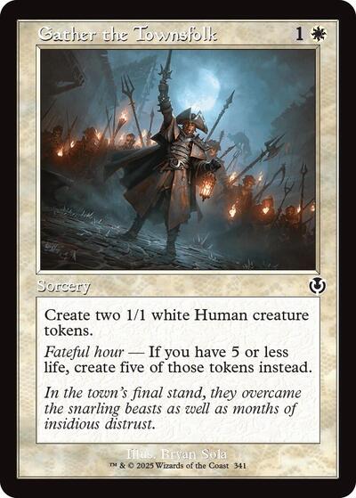 Gather the Townsfolk (Retro Frame) (Innistrad Remastered) Near Mint