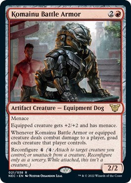 Komainu Battle Armor (Commander: Kamigawa: Neon Dynasty) Near Mint