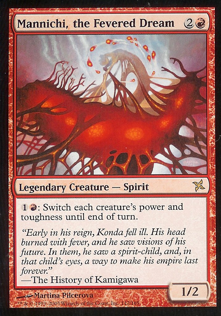 Mannichi, the Fevered Dream (Betrayers of Kamigawa) Light Play