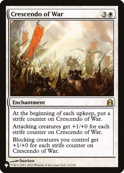 Crescendo of War (The List) Near Mint