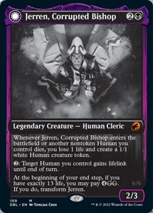 Jerren, Corrupted Bishop / Ormendahl, the Corrupter (Innistrad: Double Feature) Near Mint Foil
