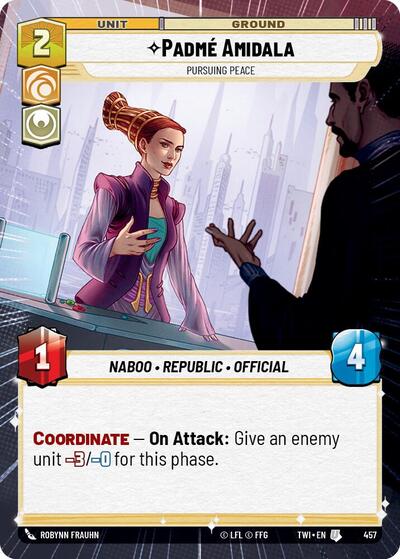 Padme Amidala Pursuing Peace (Hyperspace) (Twilight of the Republic) Near Mint Foil