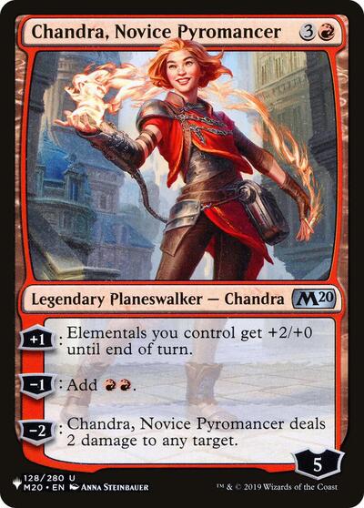 Chandra, Novice Pyromancer (The List) Light Play