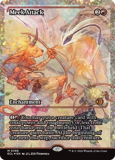 Meek Attack  0398   Showcase   Fracture Foil|1|0|0.00