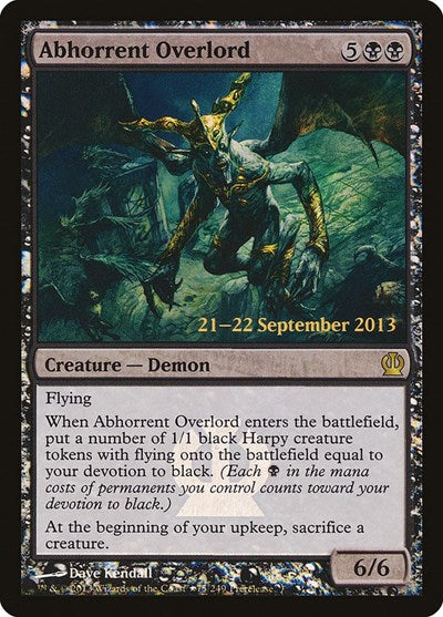 Abhorrent Overlord (Promos: Prerelease Cards) Heavy Play Foil