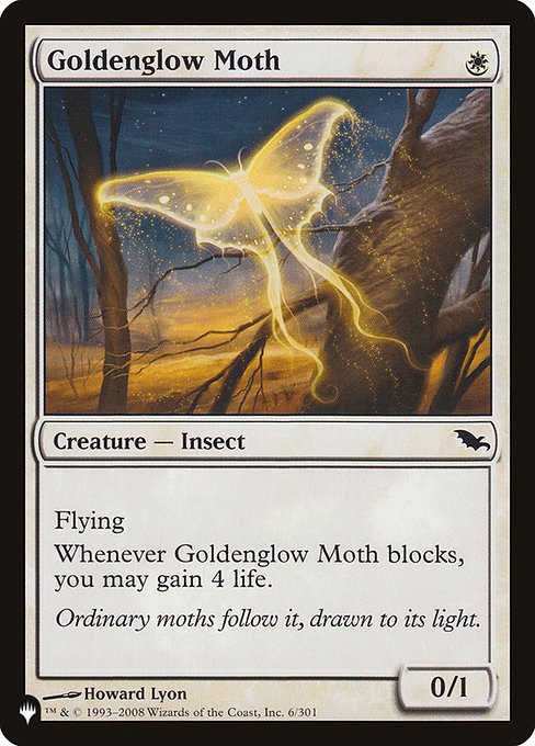 Goldenglow Moth (The List) Near Mint