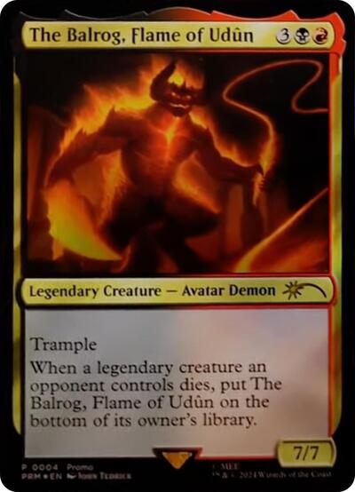 The Balrog, Flame of Udun (Promos: Unique and Miscellaneous) Medium Play Foil