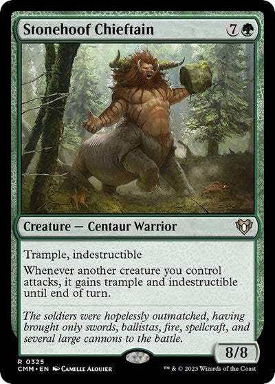 Stonehoof Chieftain (Commander Masters) Light Play