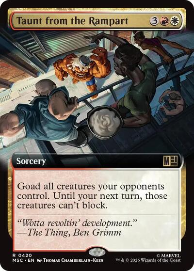 Taunt from the Rampart  Extended Art|1|0|0.00
