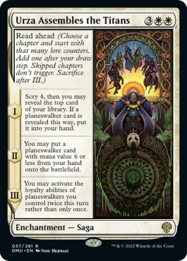 Urza Assembles the Titans (Dominaria United) Light Play Foil
